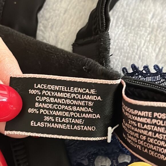 VS Teddy Size SP Navy Blue Lace & Mesh NWOT - Picture 15 of 16